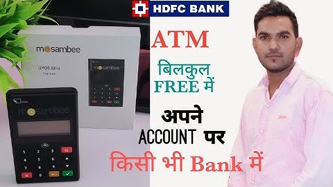 Mini POS Machine Unboxing and review ⚡⚡⚡HDFC Bank mini ATM Machine ||Mosambee mini POS Free....?