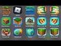 Minecraft,Roblox,Minecraft Earth,‎Mini World Block Art,Primal Craft,Planet,Block Craft 3D