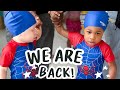 SWIMMING DAYS ARE BACK - The Twins are Restarting Swimming Lessons at Age 2