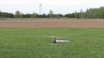 T-Rex 550e outdoor hover test 1