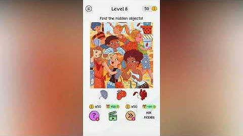 Braindom Level 8 Find the hidden objects!