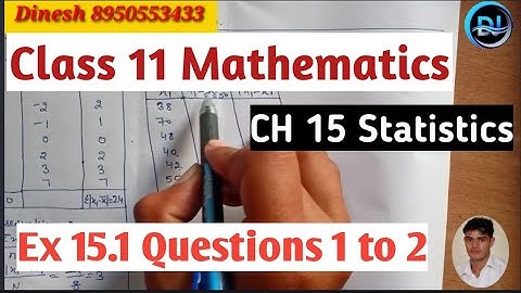 Class 11 ex 15.1 question no 1 and 2