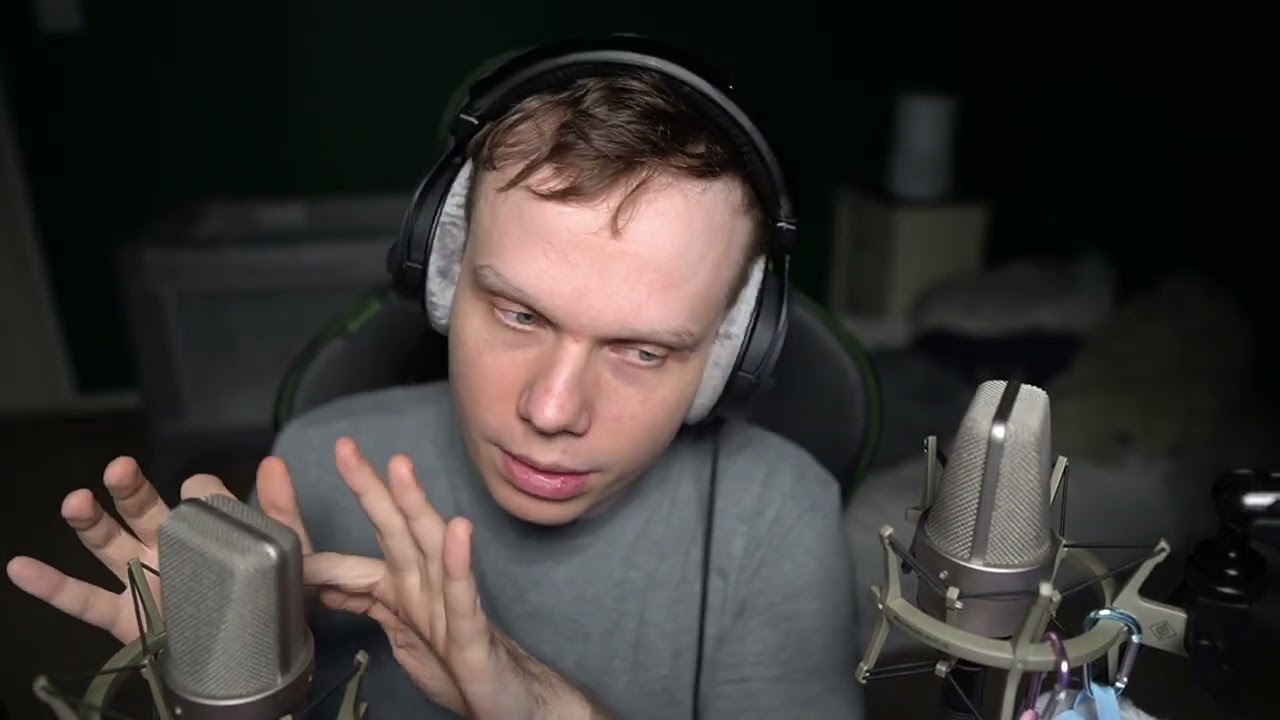 ASMR с использованием высококачественных студийных микрофонов