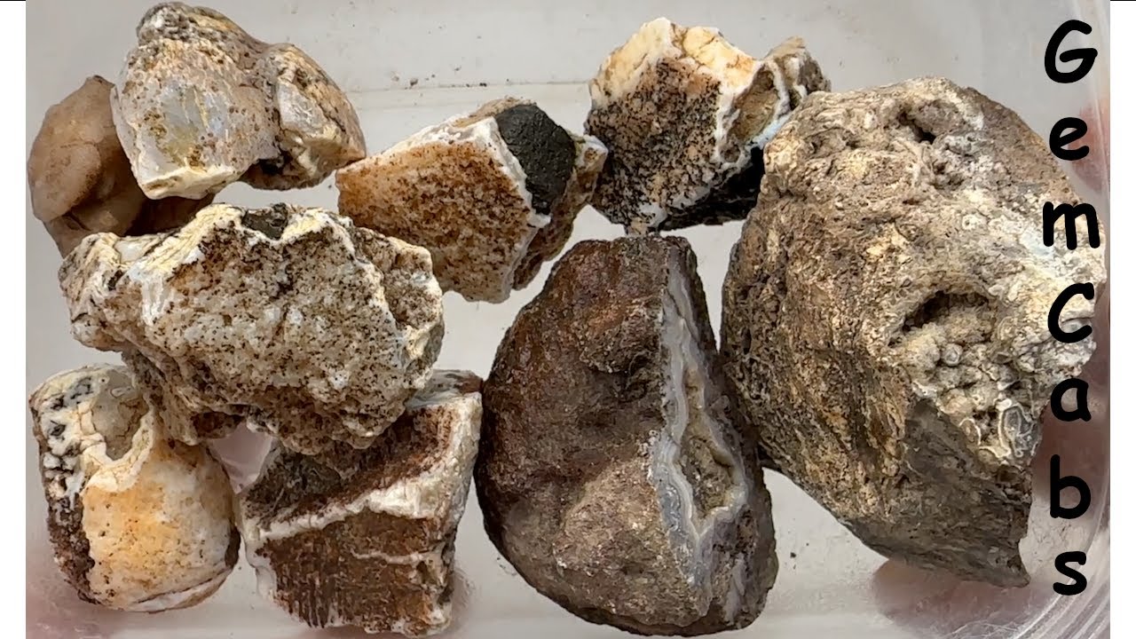 Group of Miscellaneous Arizona Rocks Cut Open to Reveal What is Hiding ...