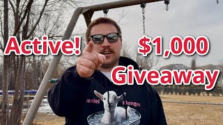 I’m Giving Away $1,000 Dollars, when this video reaches 1 Million Views. Profile