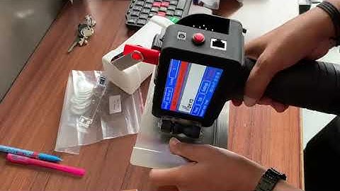 Printing logo using handheld printer Meenjet M6
