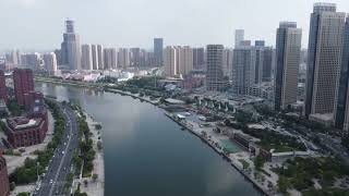 Aerial photography: Tianjin - Haihe River Bank航拍天津-海河岸边