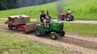 Garden Tractor pulling John Deere 332