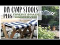 Firepit Area Makeover ~ DIY Outdoor Furniture ~ Simple Outdoor Chair Idea ~ Outdoor Space Makeover