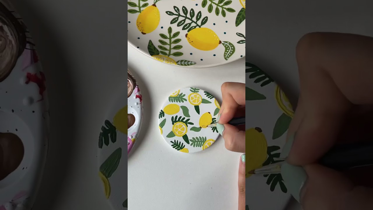 Made this coaster from air-dry clay—ruined it moments later by trying to  glaze it with clear nail polish 🤧 : r/clay