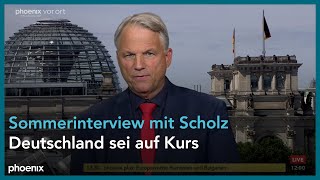 Gerd-Joachim von Fallois zu den Sommerinterviews mit Olaf Scholz und Saskia Esken am 14.08.23