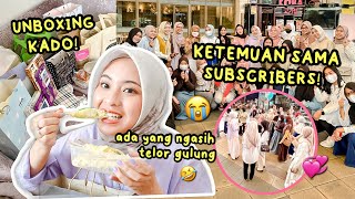 VLOG KETEMUAN SAMA SUBSCRIBERS 😭✈️ UNBOXING KADO BANYAK BANGET 😭💞 GA NYANGKA SERAME INI 😭