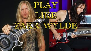 3 ZAKK WYLDE Licks You Should STEAL!