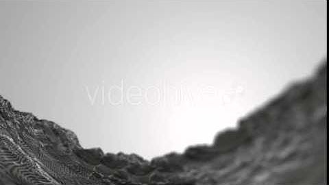 Animated Abstract 3d Fractal Waves of Particles, Defocused Bokeh Seamless Loop