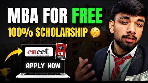 MBA Admission Open in Chandigarh University | Apply & Get 100% Scholarship via CUCET
