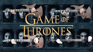 Game of thrones / House of the dragon soundtrack main theme guitar and bass cover with drums