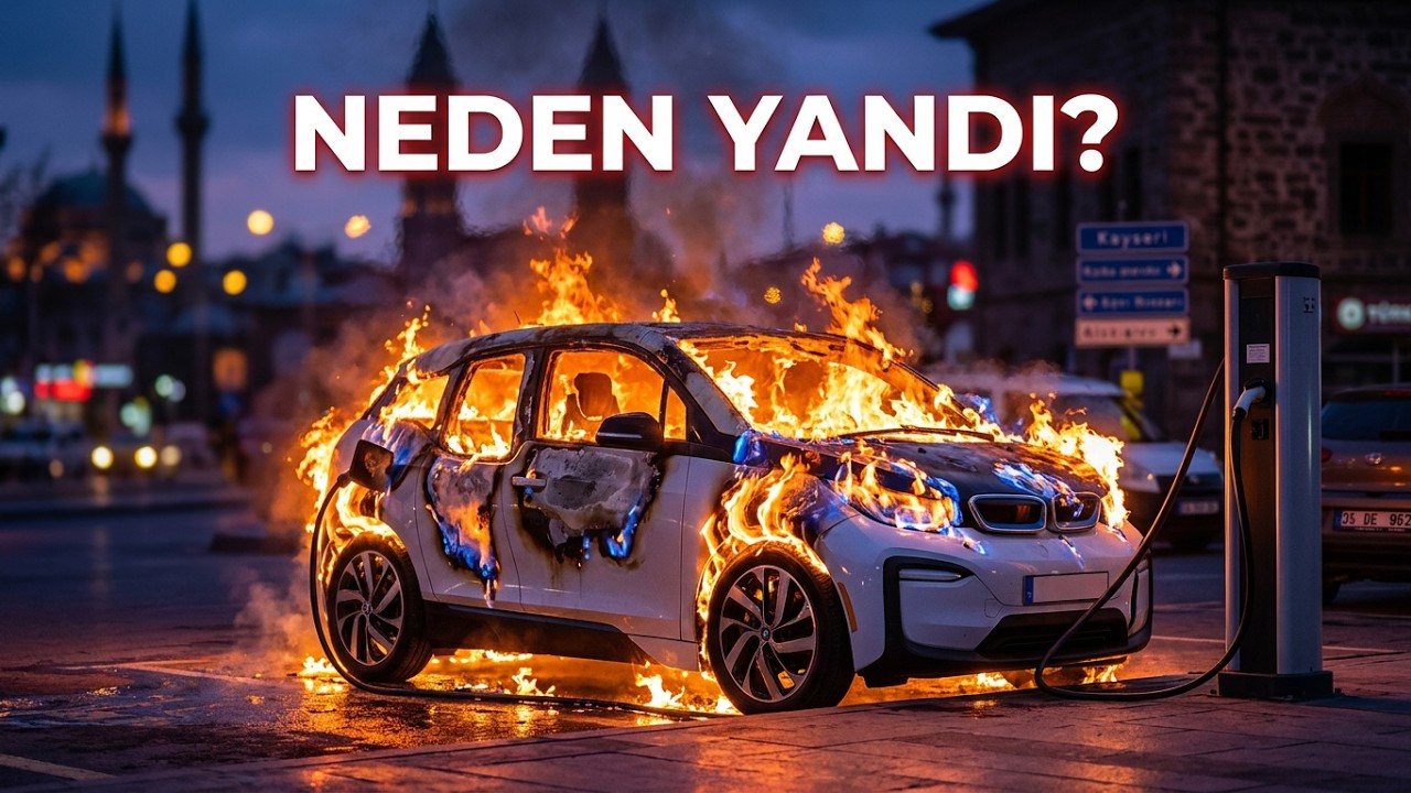 Elektrikli Araç Bir Anda Alev Aldı! Kayseri'de Korkutan Anlar