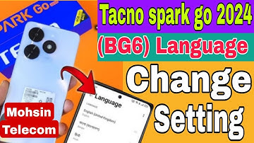 Tecno Spark Go 2024-How toChange System Language | SwitchDevice Language | Tacno BG6 language change