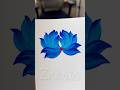 💙WOW✨acrylic BLUE flower 🌺painting 🖌️🎨#shorts #viral #acrylic #blue #flowers #wow