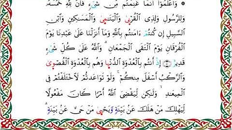 سورة الأنفال برواية خلف عن حمزة ــ الشيخ عبدالرشيد صوفي