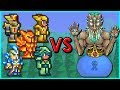 Terraria - 5 Different Armors vs Moon Lord and King Slime | How Long Can You Survive ?