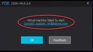 How To Solve Nox Virtual machine Error In 2 Minutes  2022 Best Solve Option