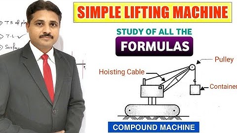 SIMPLE LIFTING MACHINE STUDY OF ALL FORMULAS ( LECTURE 1 )