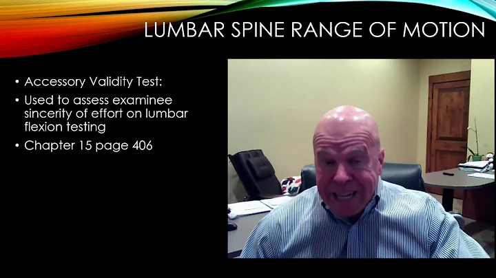 The QME Physical Exam - Lumbar Validity Perry J. Carpenter DC QME, www.ezcontinuingeducation.org
