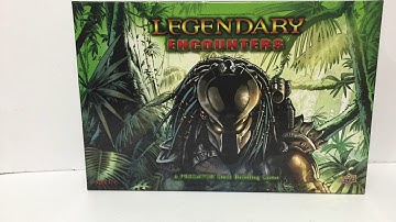 Legendary Encounters Predator Deck Building Game Unboxing
