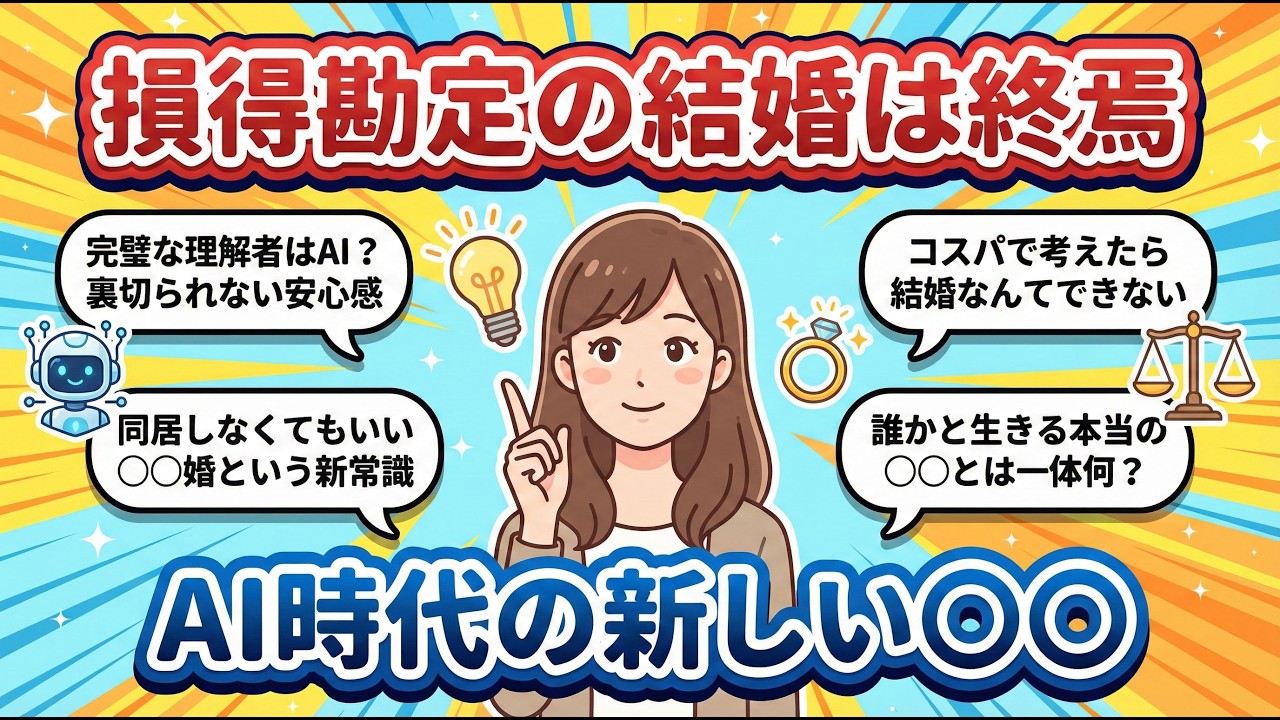 【有益スレ】婚活疲れの女性必見！「男はお金、女は家事」損得で考える結婚をやめたら見えてくる本当の生き方【ガルラジ】