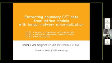 Shumpei Iino - Extracting BCFT data from lattice models with tensor network renormalization