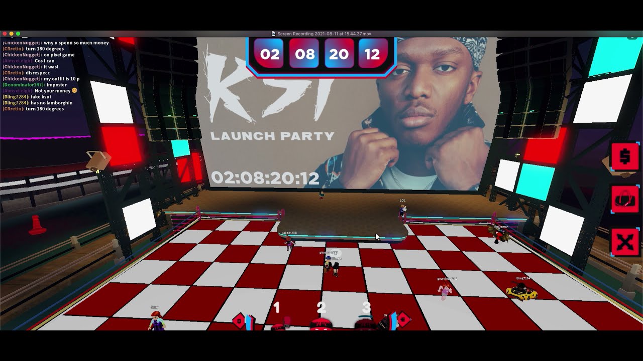 GLITCH into KSI launch party STAGE (in ROBLOX) YouTube
