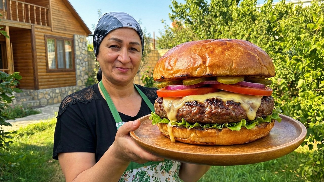 Приготовление азербайджанских блюд & Бургер, Хинкали, Донер из курицы и Овощной салат!
