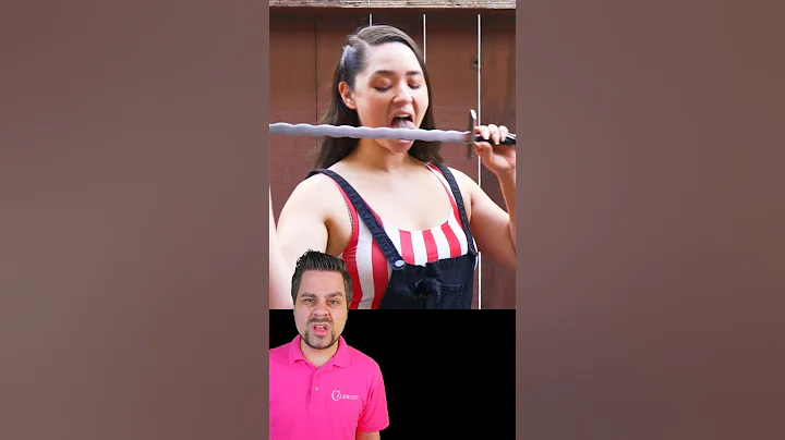 FAKE SWORD SWALLOWING! 😱🗡️