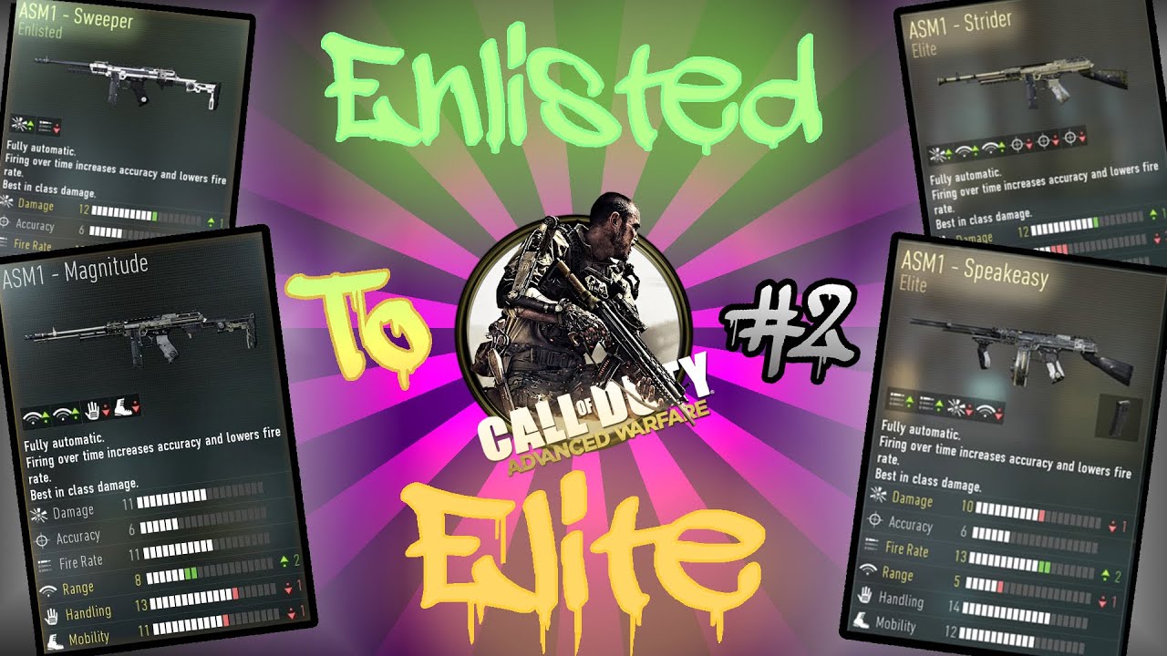 Advanced Warfare: Making 'Enlisted' Gun Variants 'Elite!' #2 ASM1 ...