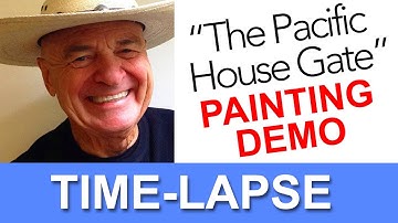 Plein Air Painting, The Pacific House Gate