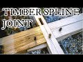 Timberframe spline joint: how to make a complex and strong Japanese spline joint (Woodworking ASMR)