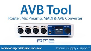 RME AVB Tool Overview - Router, Mic Preamp and MADI & AVB Converter