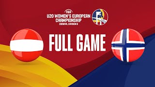 Austria v Norway | Full Basketball Game | FIBA U20 Women's European Championship 2023