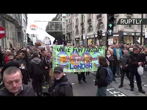 Anti-COVID measures protest in London