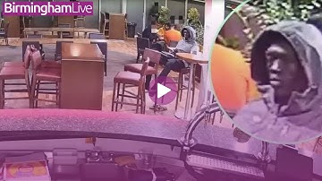 Moment asylum seeker stares at hotel worker hours before 