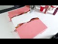 DOUBLE SPLIT ACRYLIC POURING - Sweet, Soft & Warm Fluid painting / Satisfying Art