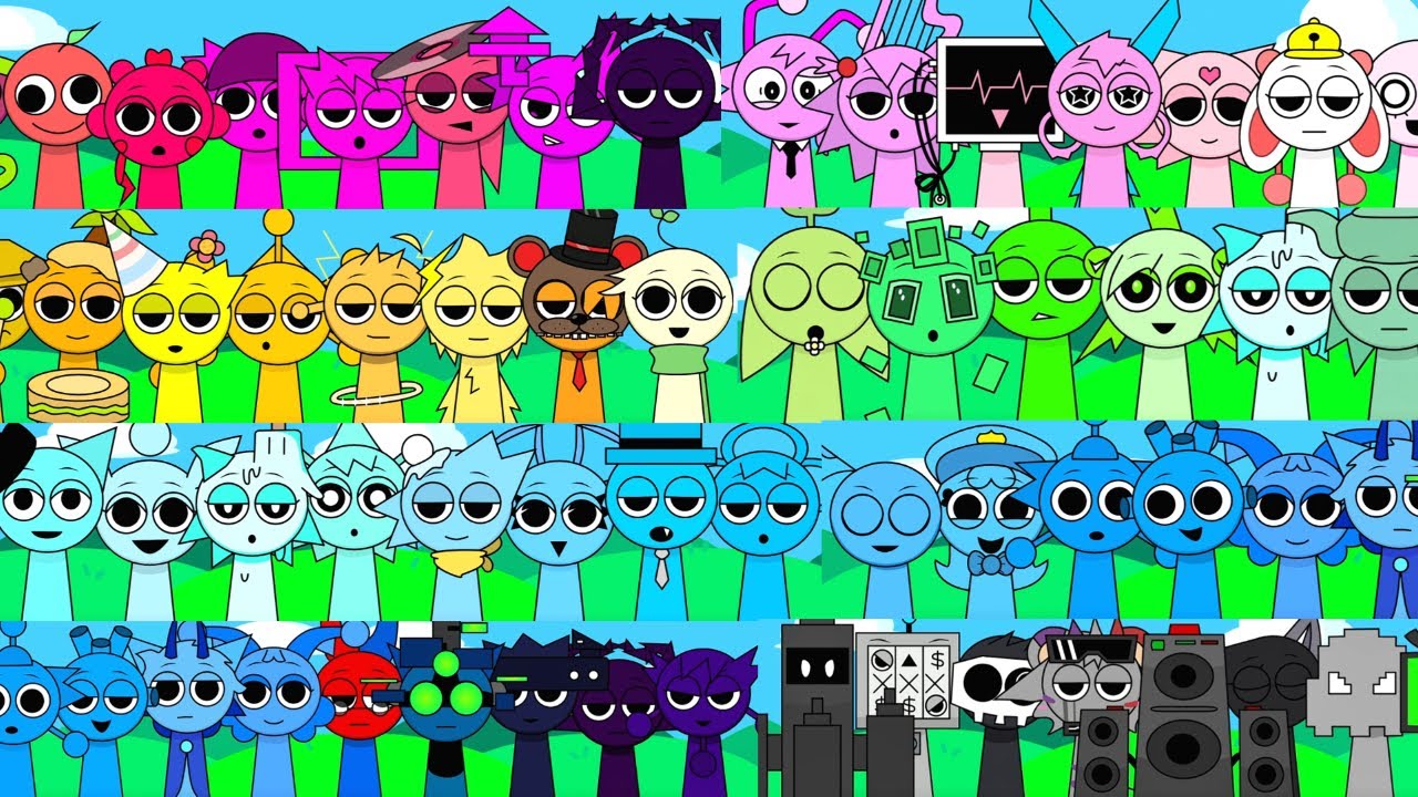 Sprunki BUT everyone is Incredibox Iosaine Sprunki OCs v2 0