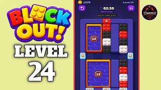 Block Out Color Sort Puzzle Level 24 Walkthrough Solution 