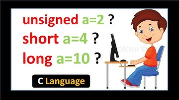 short,unsigned,long without basic data type in C language - Hindi