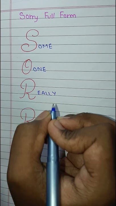 SORRY Full Form YouTube sorry-full-form-youtube