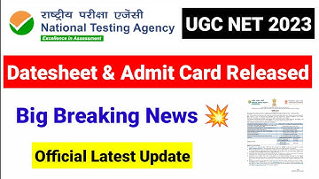 Breaking News !! Admit Card & Datesheet Released June Exam 2023 | CSIR UGC NET 2023 | UGC NET MENTOR