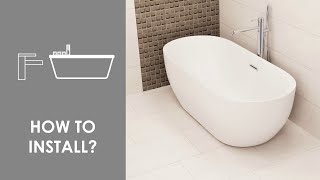 How to install freestanding bathtub and SMART BOX BATH tap?