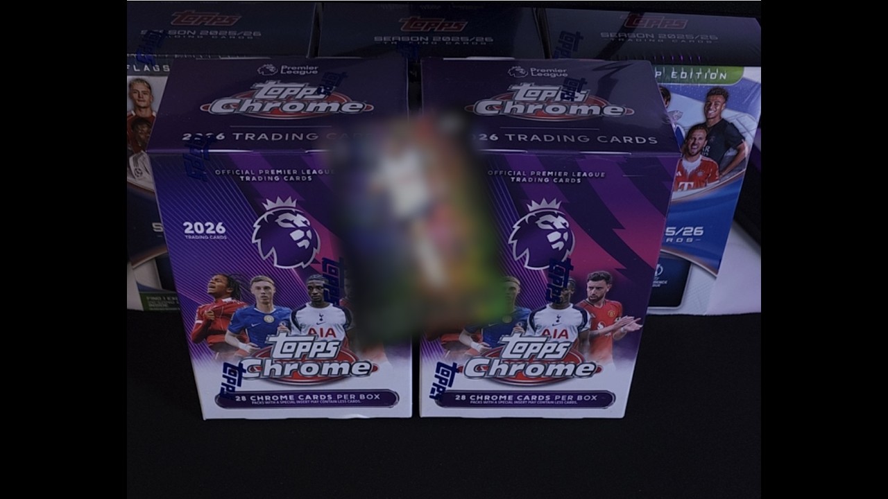 Otwieramy dwa Value Box TOPPS CHROME Premier League 2026