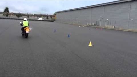Module 1 slalom & figure 8 practice in test centre